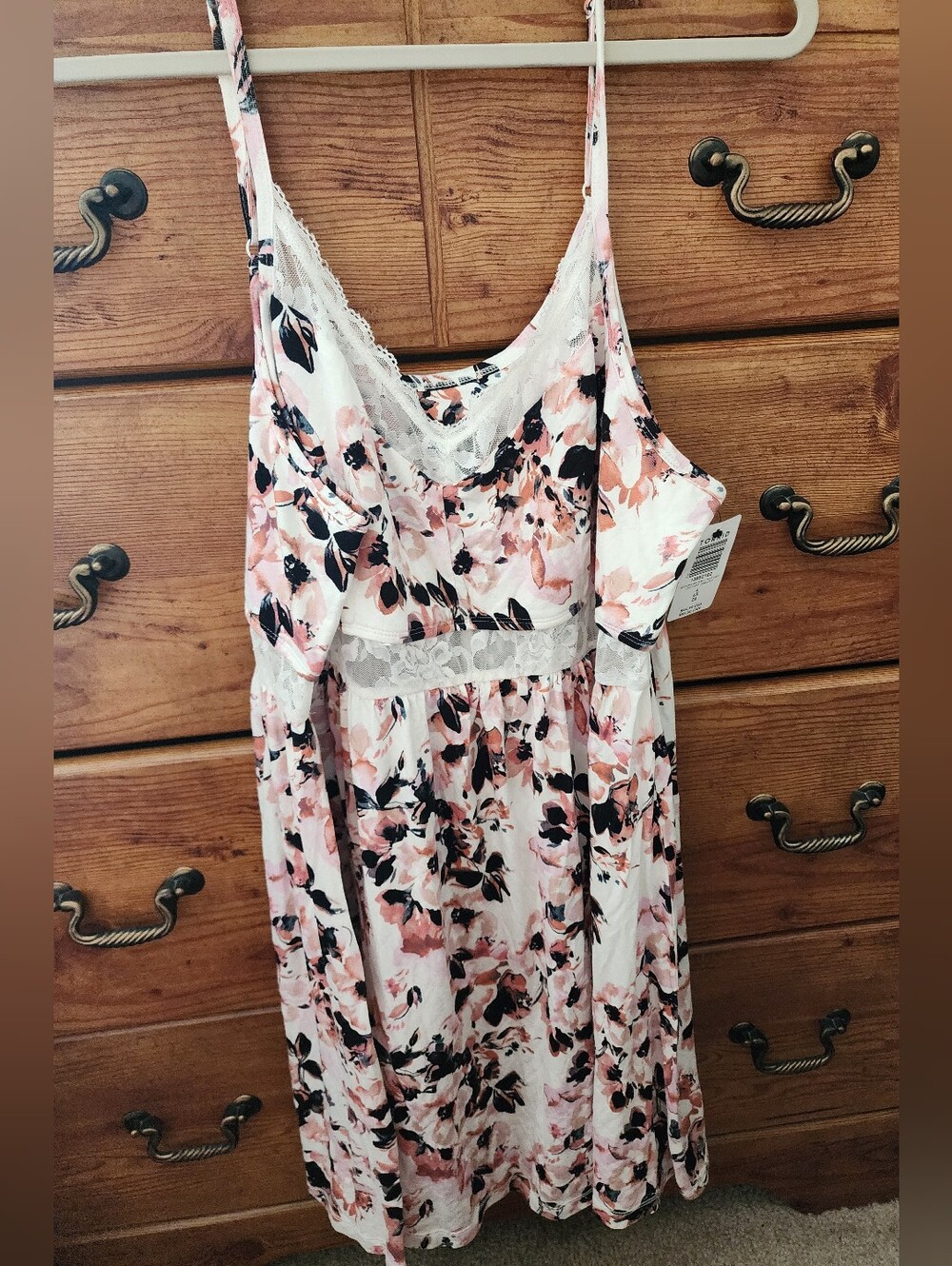 Pink/White/Black Chemise NWT